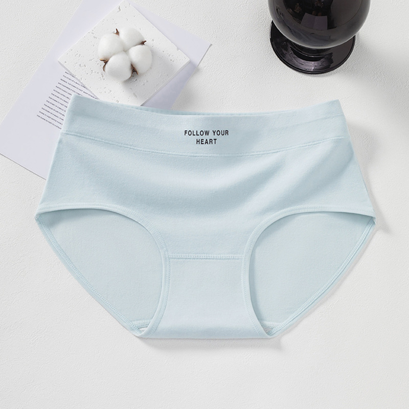 Picture of Pure Cotton 10A Antibacterial Women's Underwear Pure Cotton Mid-Waist Underwear Pure Cotton Women's Mid-Waist Cotton Crotch Underwear Women's Wholesale