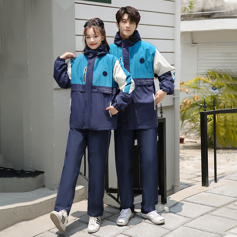 Picture of Middle school uniform detachable charge coat three-in-one coat thickened junior high school high school class clothes wholesale customization