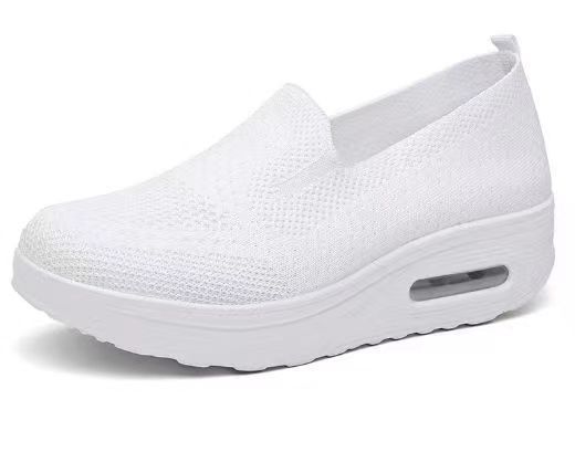 Picture of sneaker Women's Cross-border Foreign Trade 2025 New Thick-soled Air Cushion Casual Shoes Mesh Slip-on Heightened Walking Shoes for Women
