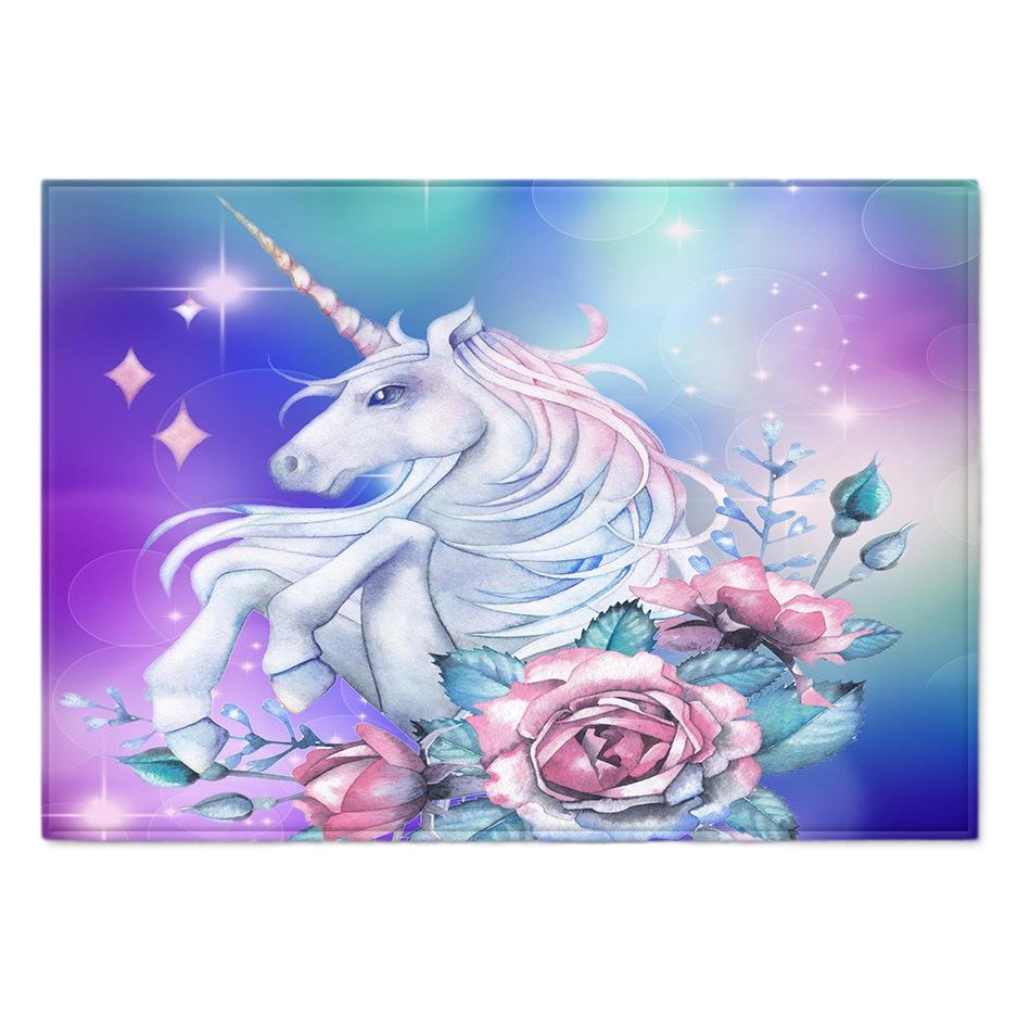 Cross-border unicorn new living room carpet Europe and the United States square printing mat Amazon explosions now supply wholesale
