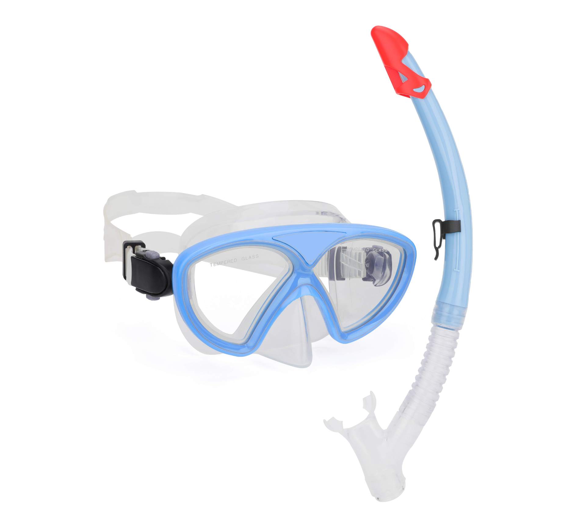 Picture of Wave Promotion Professional Snorkeling Two-Piece Equipment Diving Goggles Snorkel Snorkel Large Frame Large Field of View