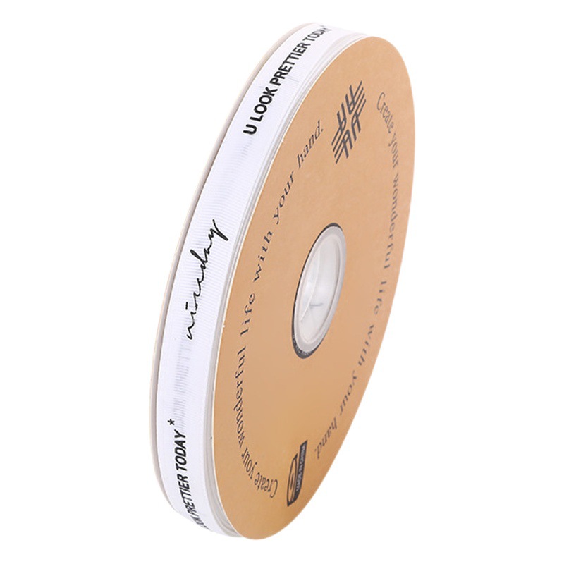 1.5 Tweed Style English Thread with Flowers Cake Bouquet Ribbon Gift Box Packaging Ribbon Dessert Ribbon