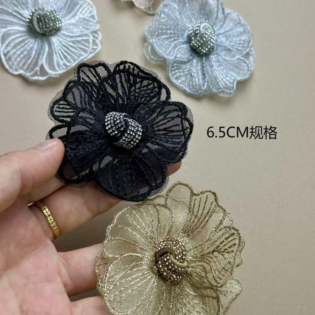 Lace Flower Knot Spring Sandals Hot Sale Handmade Flower Women's Shoes High Heels Sandals Decorative Flower Brooch Hairpin