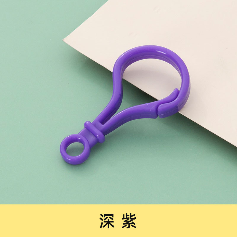 Picture of diy jewelry accessories color bulb button doll key chain plastic lobster buckle bag buckle acrylic hook buckle