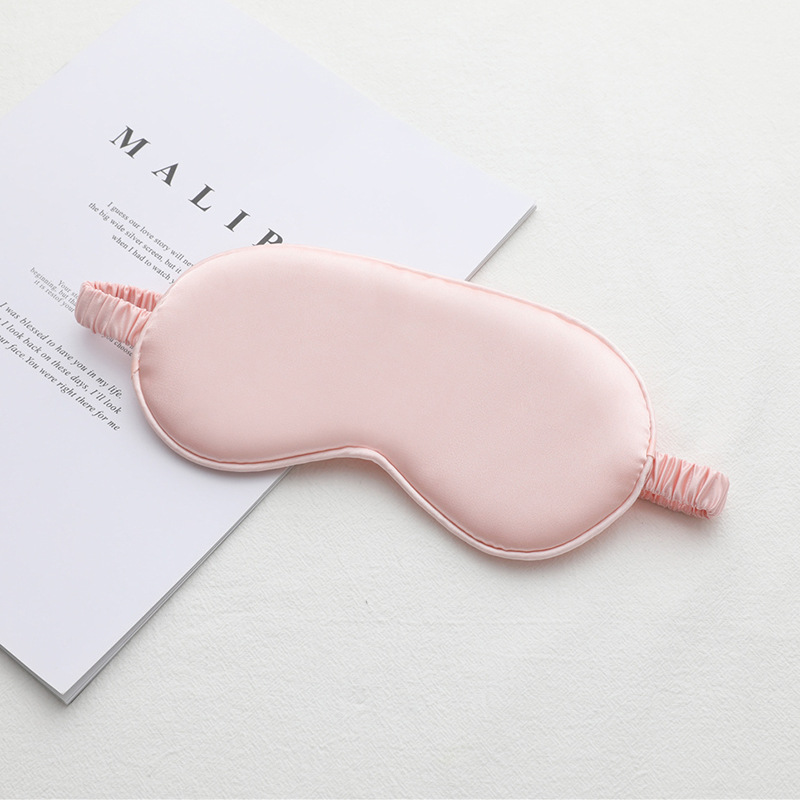 Picture of New double-sided artificial silk eye mask sleep elastic travel lunch break eye mask printed aviation eye mask wholesale
