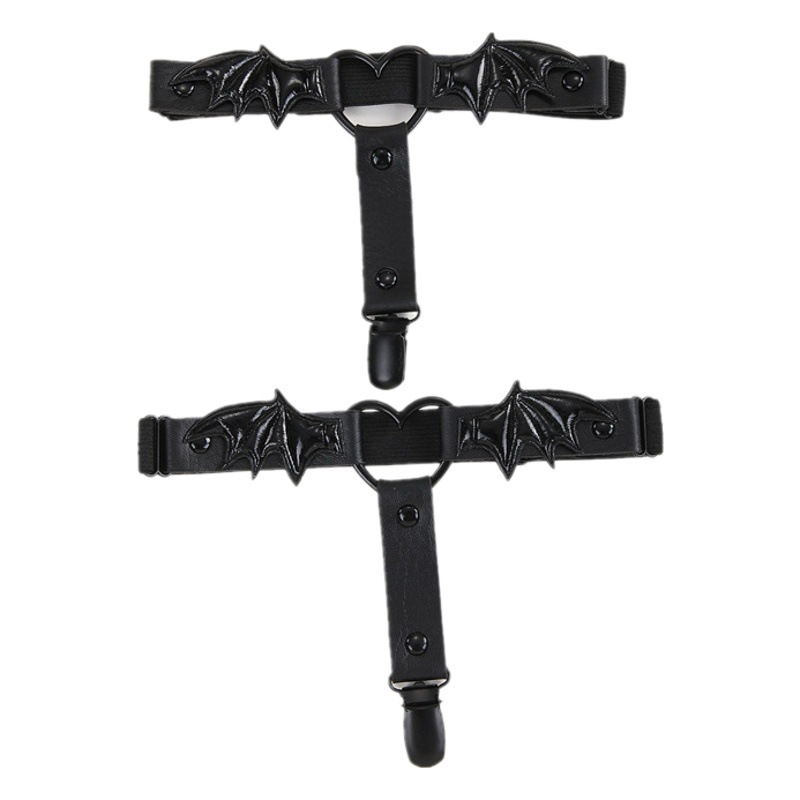 European and American Sexy Leg Ring Socks Bat Wings Dark Girls Sexy Short Skirt Stage Performance Clothing Decorations All-match