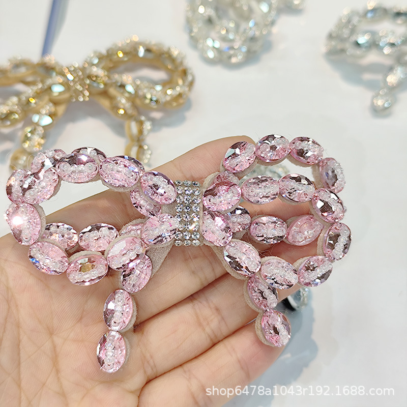 High Heels Fugitive Princess Glass Acrylic Bow Women's Shoes Bag Decoration Shoes Flower Brooch Hairpin Shoe Decoration