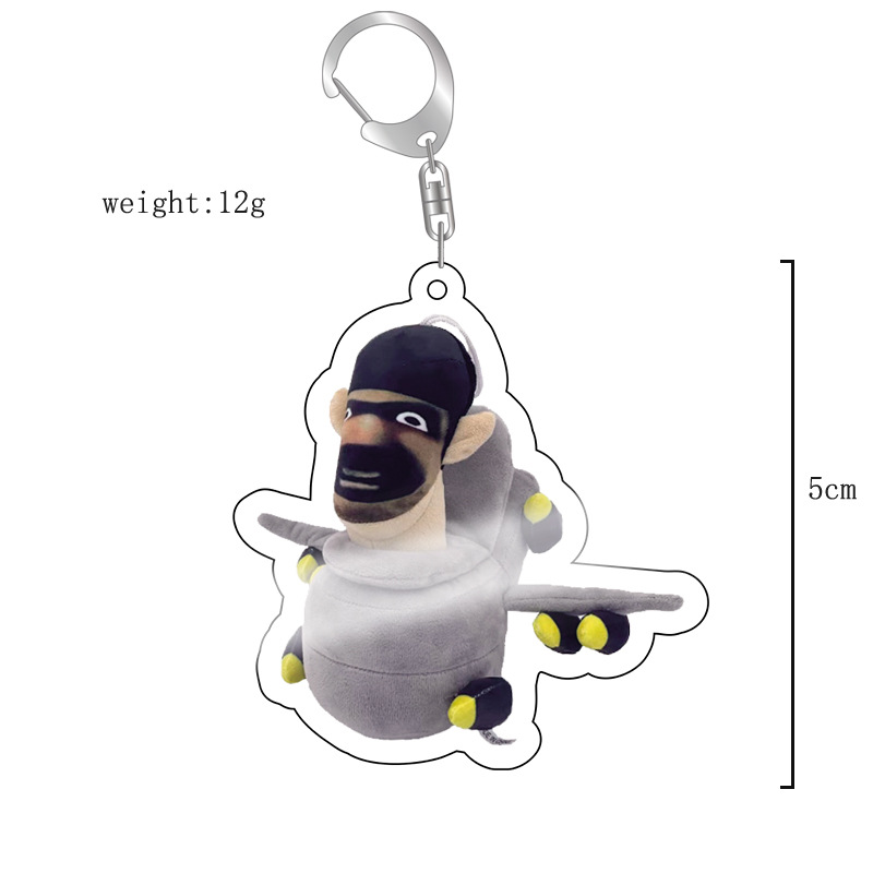 Picture of Cross-border new toilet man keychain skibidi toilet monitor Man TV man creative killer pendant batch