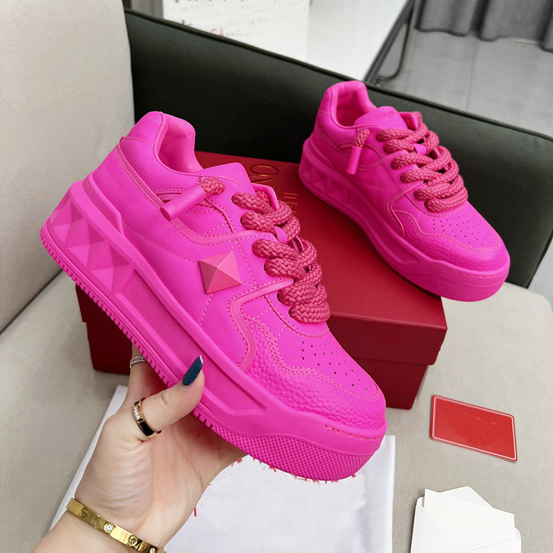 Foreign trade 2024 new VT with rivet color matching small white shoes men's casual sneaker women increased thick-soled lovers shoes