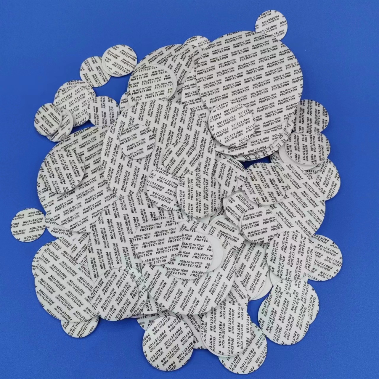 Picture of High Barrier Aluminum Foil Gasket Foam Gasket Pressure Sensitive Gasket Plastic Bottle Half Pull Ear Electromagnetic Induction Aluminum Foil Sealing Film