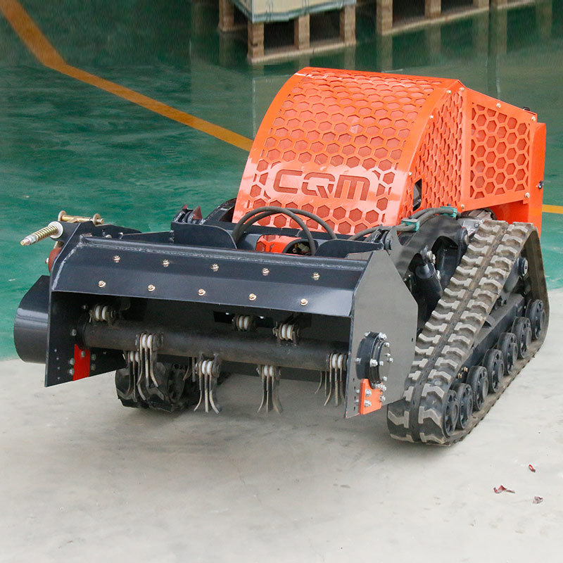 Remote Control Pioneer Machine Widened Orchard Greenhouse Front-Mounted Dry and Wet Branch Straw Shredder Lawn Mower Manufacturer