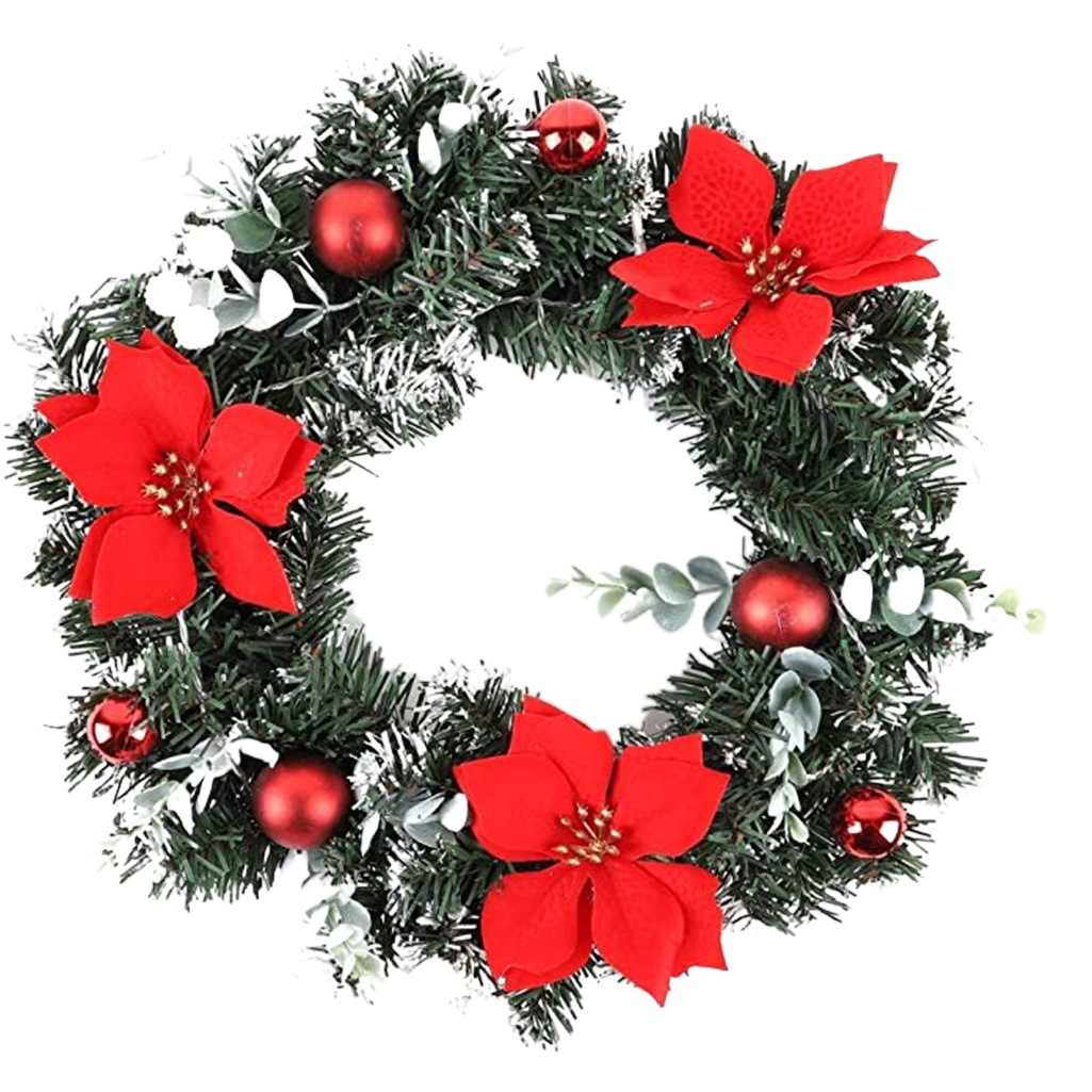 20Cm30Cm Garland Door Hanging Rattan Mini Tree Decorations Christmas Wreath Christmas Christmas Decorations