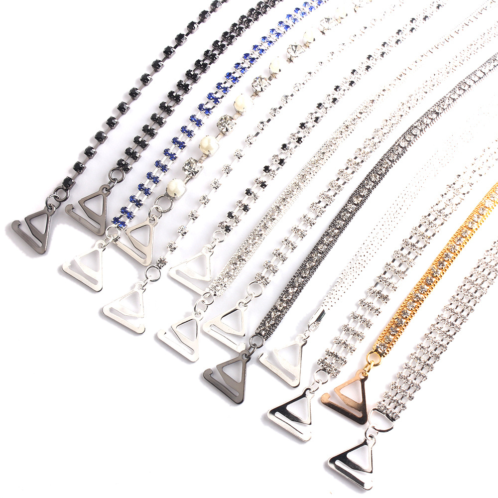 Picture of [Manufacturer Wholesale] Bridal Clothing Accessories Single Double Three Drainage Diamond Pearl Underwear Adjustable Bra Invisible Shoulder Straps