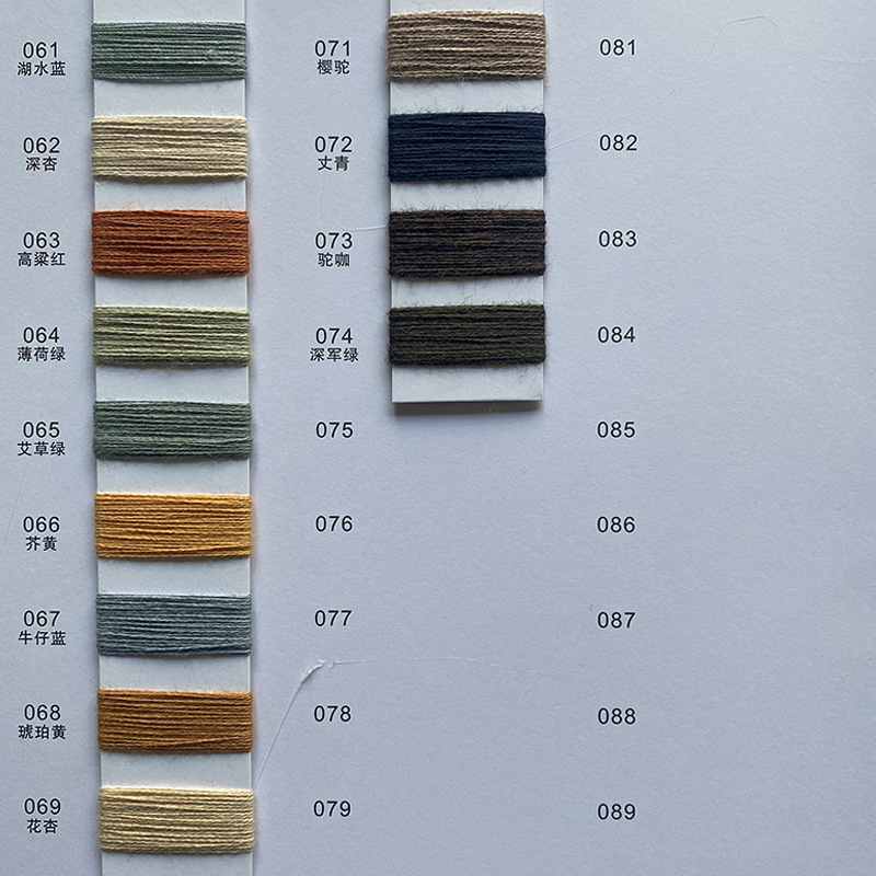 Picture of 2/28NM 2/48NM95% cotton 5% cashmere blended knitted cotton wool textile yarn color spinning feel fluffy