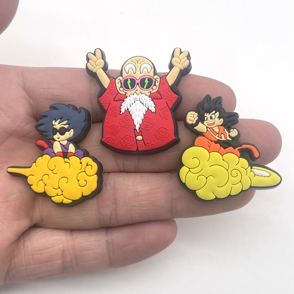 Picture of suit Dragon Ball Series Cave Shoes Shoes Flower Shoe Buckle Garden Shoes DIY Decorative Buckle Accessories PVC Soft Rubber Jewelry