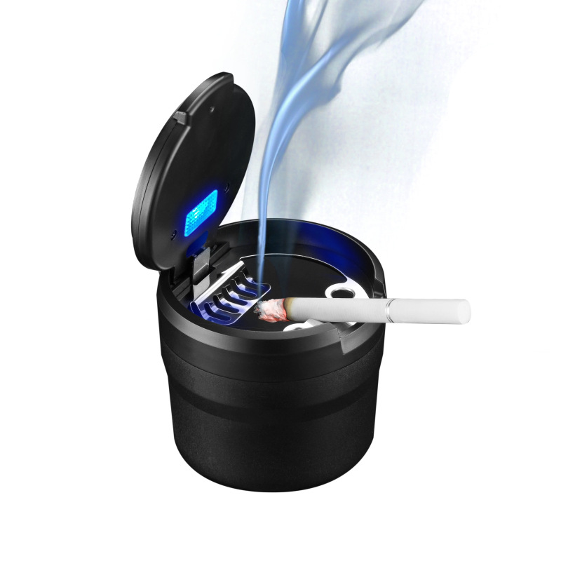 Picture of Creative Pop-Up Cover with Light Ashtray with Lighter Trendy Brand Led Car Ashtray Passed Ce Certification F
