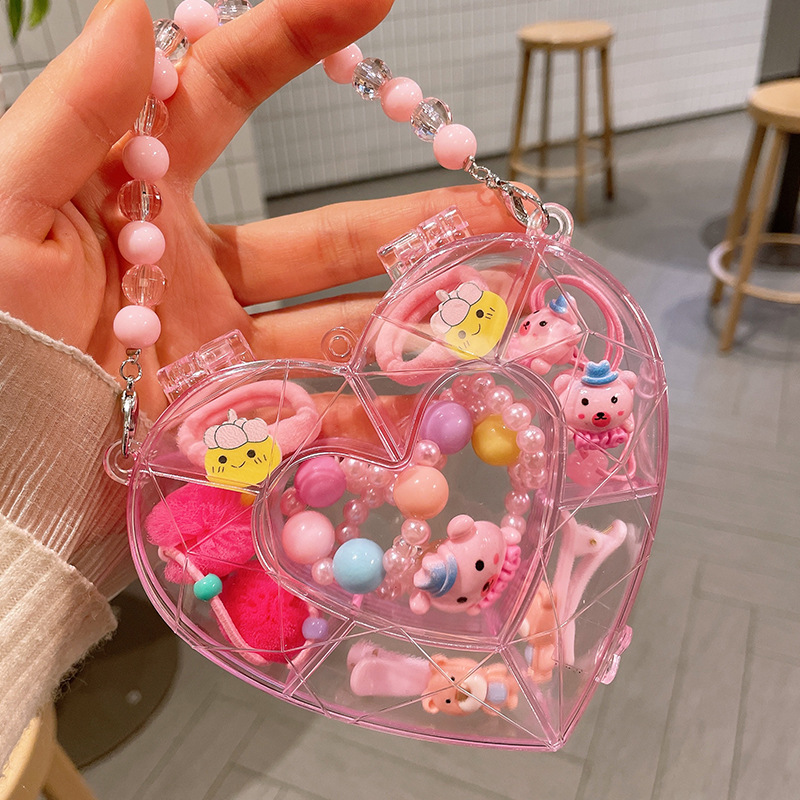 Picture of Children's jewelry baby cartoon cute fruit pendant bracelet suit birthday gift box in stock wholesale