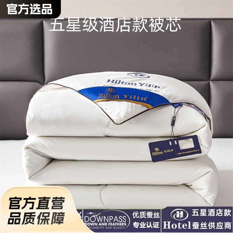 Hilton Hotel Silk Quilt Imitation Mulberry Silk Air Conditioning Quilt Spring and Autumn Quilt Winter Quilt Quilt Core Gift Quilt Cotton Quilt