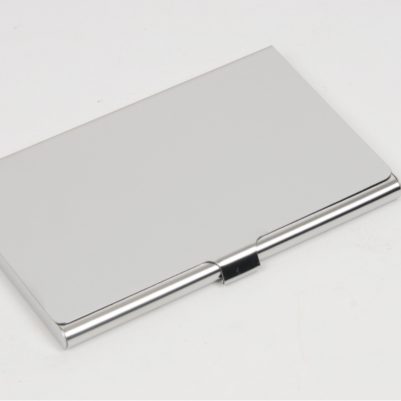 Manufacturers produce male and female business card holder business large capacity stainless steel iron business card box metal LOGO