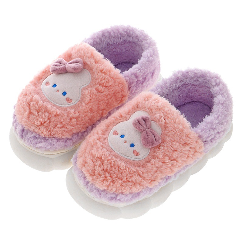 Winter Cotton Slippers for Women 2025 New Indoor Home Confinement Postpartum Autumn and Winter Non-Slip Couple Warm Fleece-Lined Cotton Shoes
