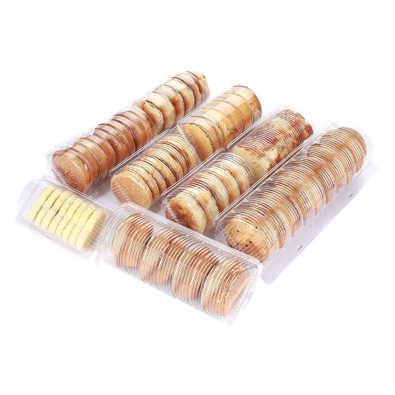 Disposable transparent plastic box pastry bread pastry pastry pastry box pet cylinder transparent pastry plastic pastry packaging box
