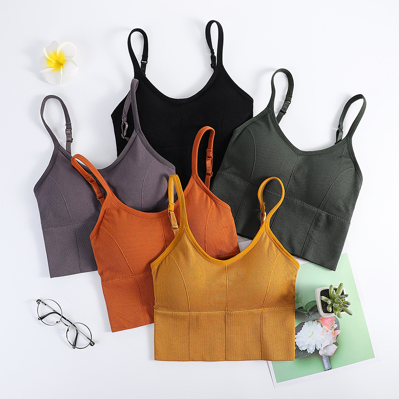 Picture of Kaka Large U-Shaped Beautiful Back Wrapped Chest Tube Top with Sling Without Steel Ring Push-Up Sports Bottoming Intimates Vest for Women