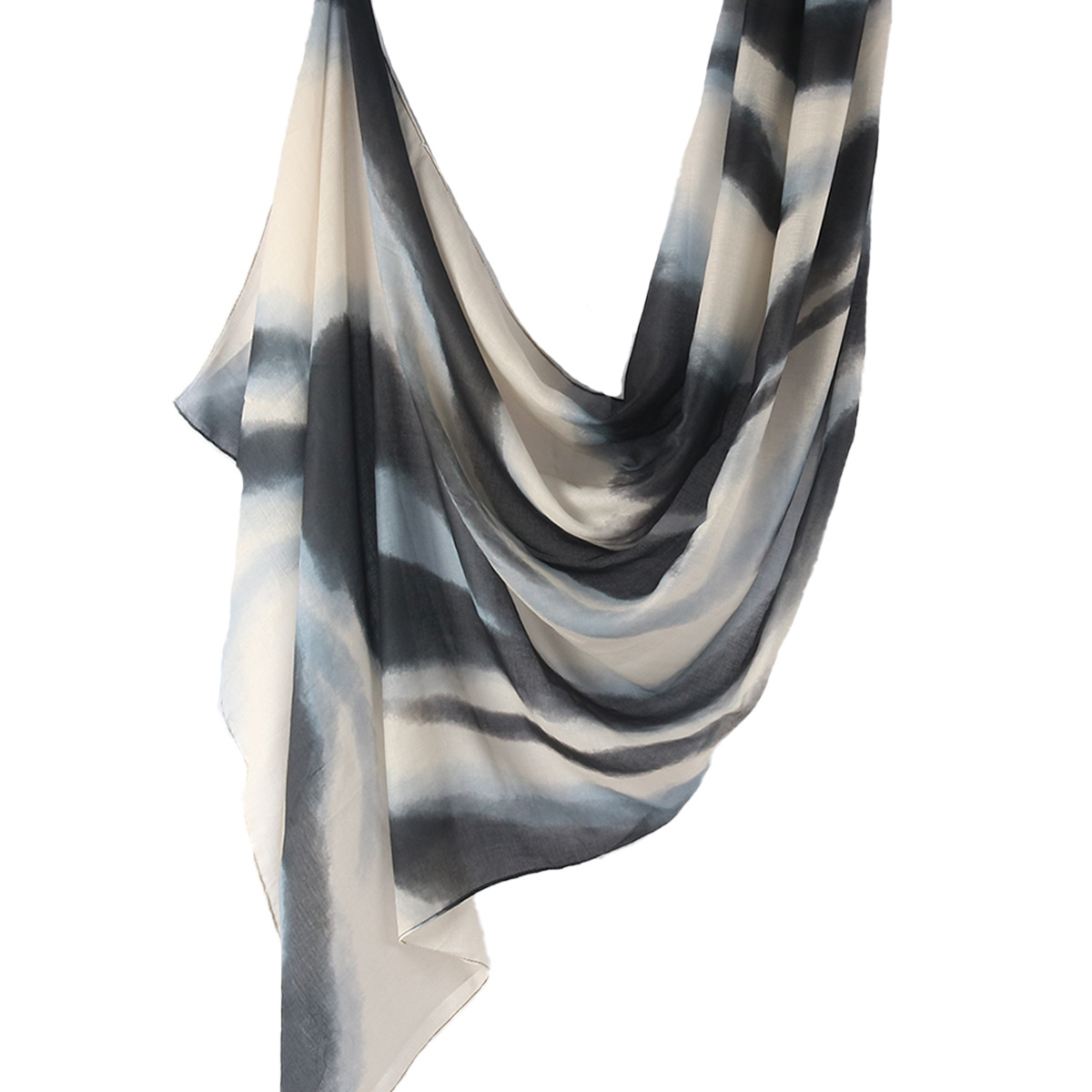 Picture of Best-Selling Watercolor Tie-Dye Cotton Scarf Arabian Satin Polyester Long Scarf Turkish Middle Eastern Scarf