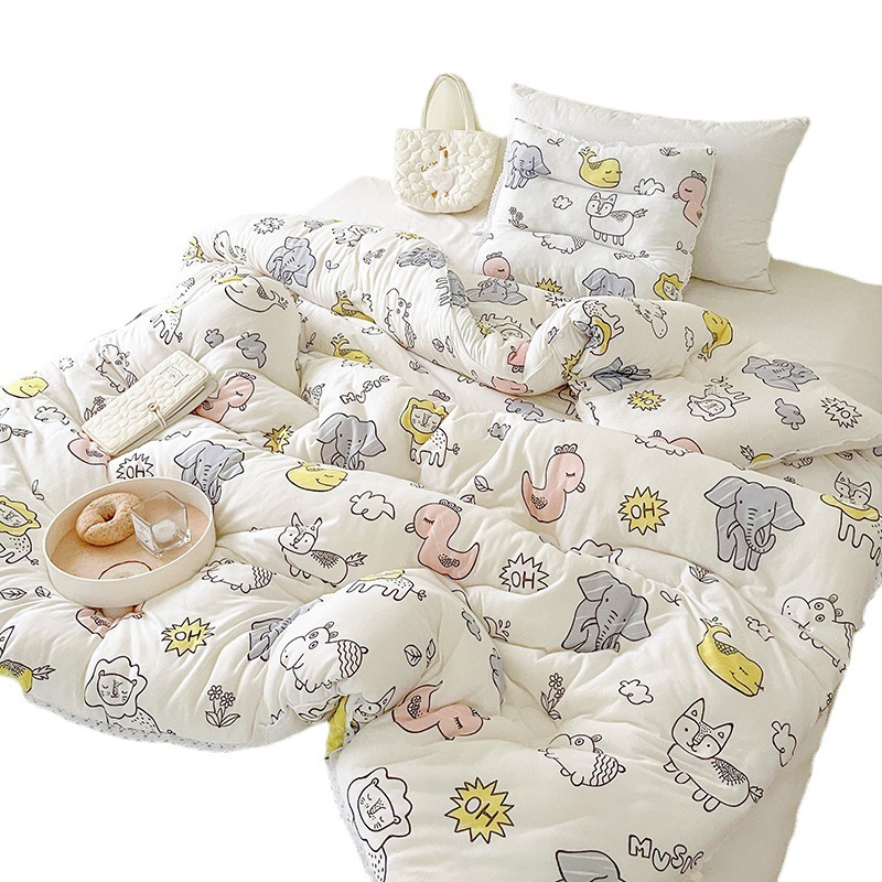 Picture of mikiA Knitted Cotton Soybean Quilt Spring and Autumn Quilt Baby Cotton Children's Quilt Thickened Warm Winter Quilt