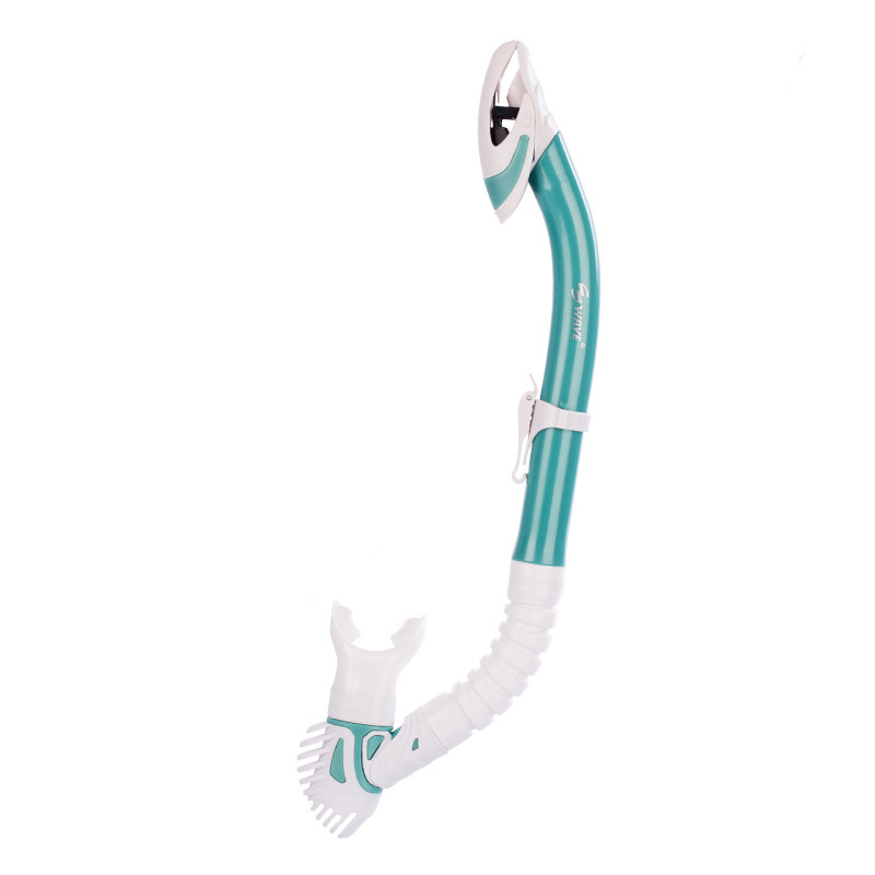 Picture of wave genuine goods full dry underwater respirator silicone mouthpiece professional diving equipment snorkeling supplies breathing tube
