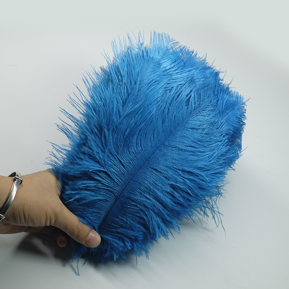 Picture of Color in stock 20-25cm ostrich feather flower home flower arrangement wedding decoration accessories ostrich feather wholesale