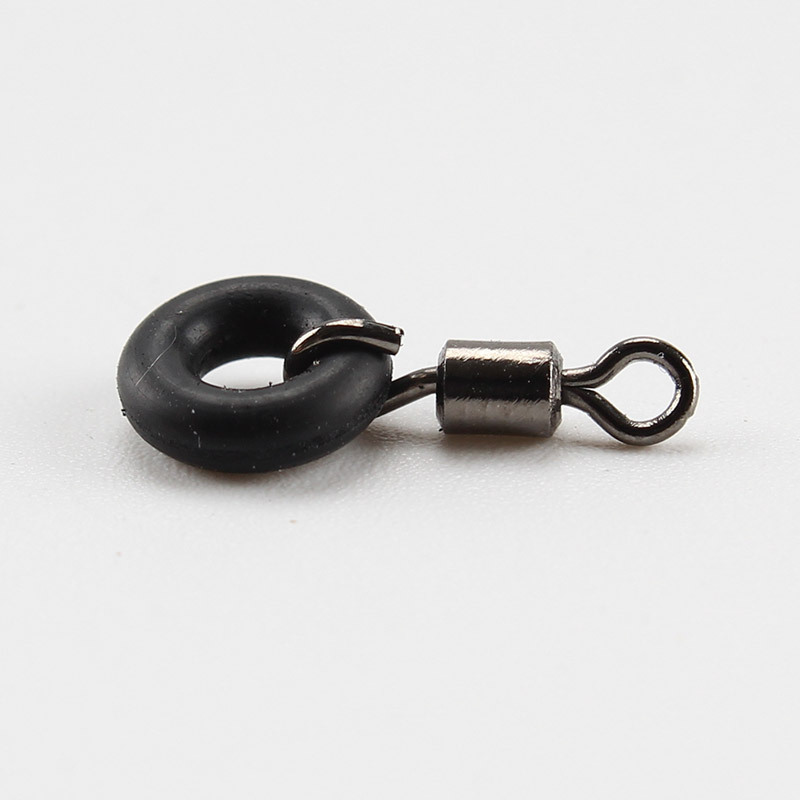 Picture of Aohu opening eight ring with rubber ring American swivel fishing connector fishing gear accessories