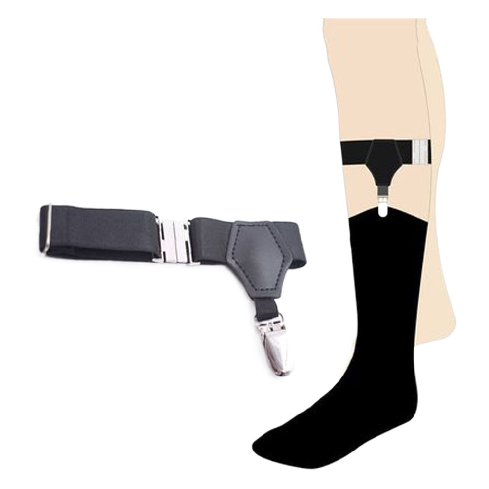 Large and Small Leg Sock Clips, Non-Slip Clips, Mid-Calf Socks, Anti-Slip Buckles, Japanese Style Jk Leg Rings, Garters, Punk Large and Small Leg Sock Clips