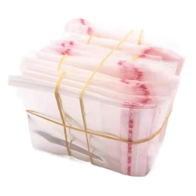 100 opp bags 12CM wide PP plastic bag 0PP plastic bag 0PP self-adhesive plastic bag OP bag transparent