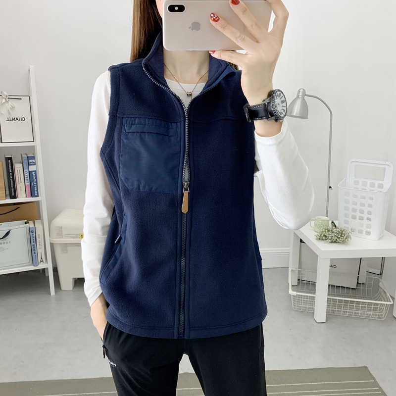 Picture of Vest Men's Spring and Autumn Fleece Sleeveless Fleece Vest Outdoor Fleece Vest Vest Women Fleece Jacket