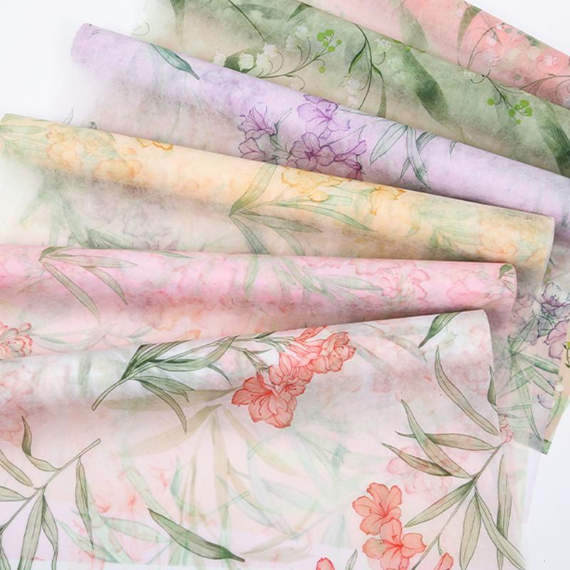 Changyi wholesale bird floral printing flower wrapping paper non-woven wrapping flower lining paper florist florist material