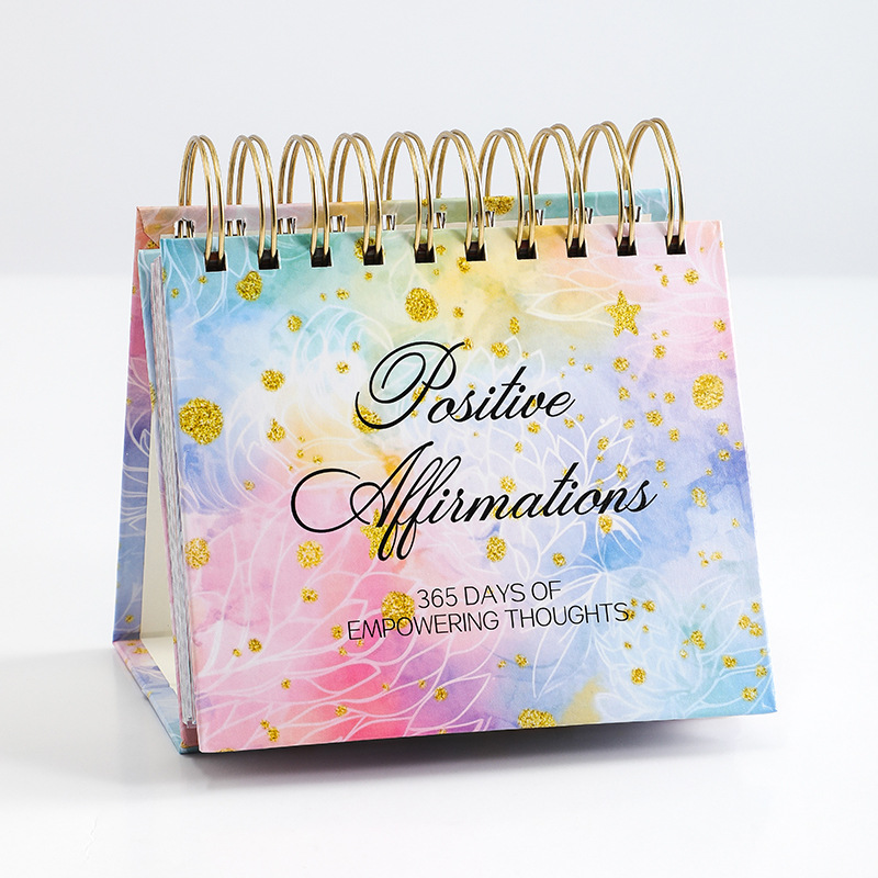Picture of Cross-Border 2026 English Inspirational Desk Calendar Creative Drum Dance Female Desktop Ornaments 365 Days Calendar Perpetual Calendar