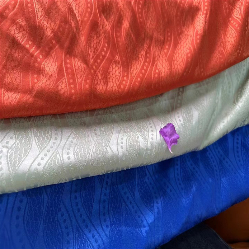 Picture of Spring and Summer Satin satin satin jacquard fabric dragon scale pattern dark pattern jacquard Hanfu Tang suit skirt vest skirt fabric
