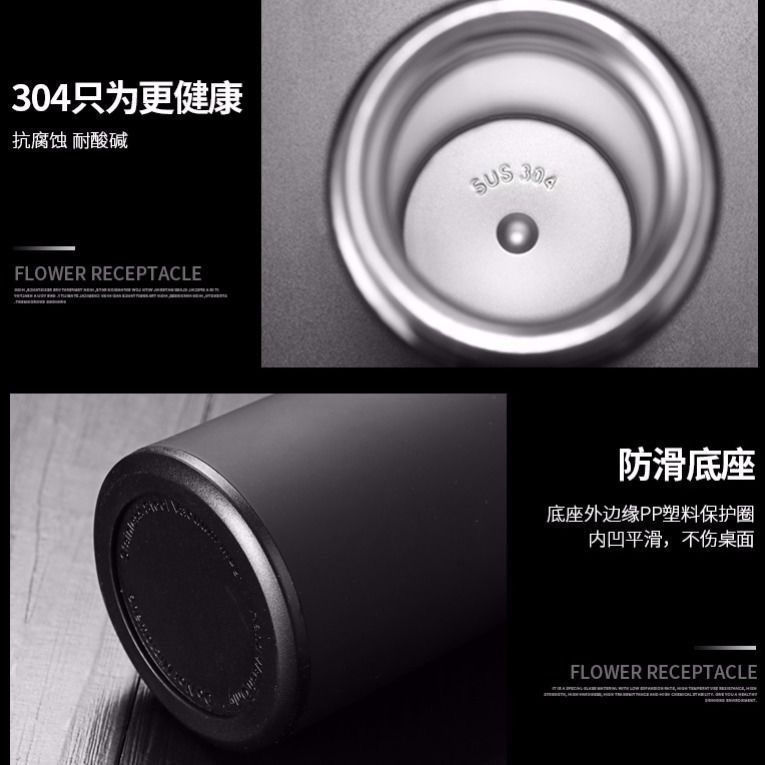 Picture of Intelligent temperature measuring thermos cup custom logo gift 304 stainless steel business men's tea cup portable high-end pot