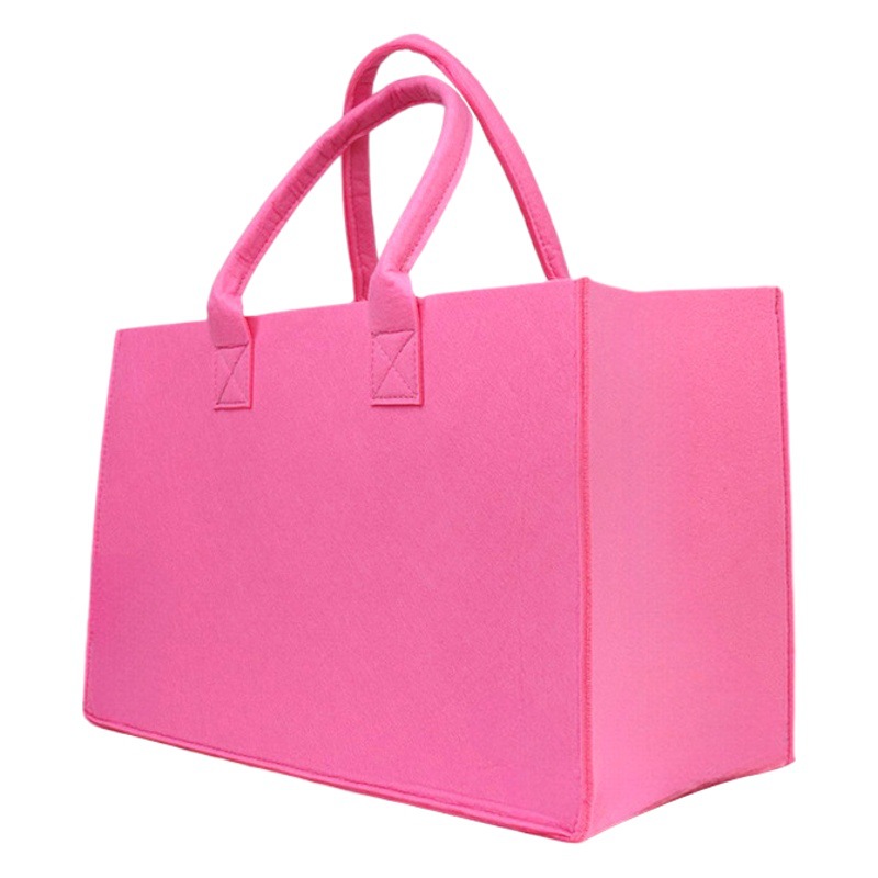 Cross-border new hot sale 2mm handbag simple multi-color felt handbag large capacity portable storage bag