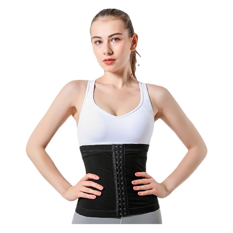 Cross-border New Belt Running Yoga Body Shaping Support Belly Belt Silver Ion Coated Sweat Belt Women Wholesale