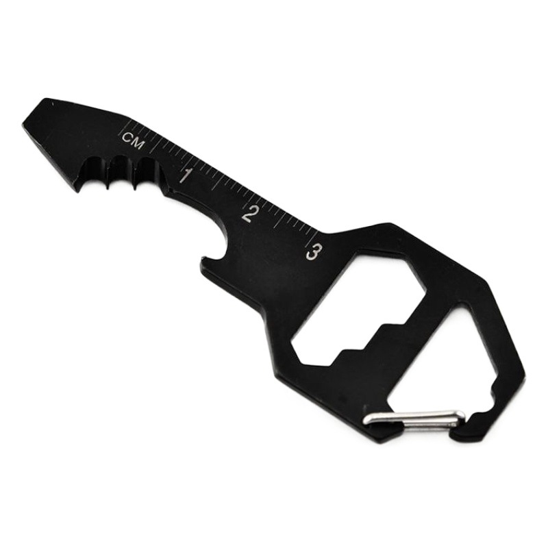 Key Pendant Buckle Card Type Tool Military Card Multi-function Bottle Opener Hexagon Pendant Portable Screwdriver Mini