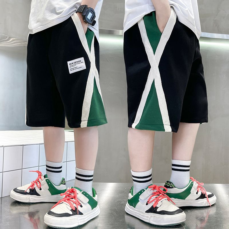 Picture of Summer New Boys' Shorts Children's Pants Loose Thin Little Boy's Summer Pants Five-point Pants Knitted Handsome