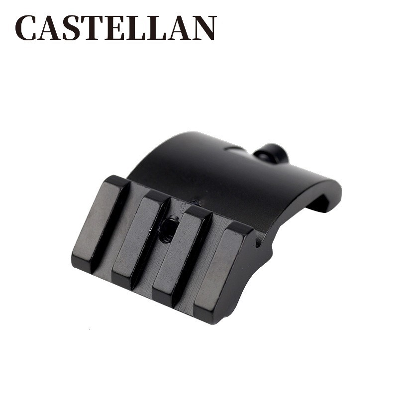 Picture of 45 degree curved rail guard Wood 45 degree side metal sight bracket 20mm rail airsoft Accessories