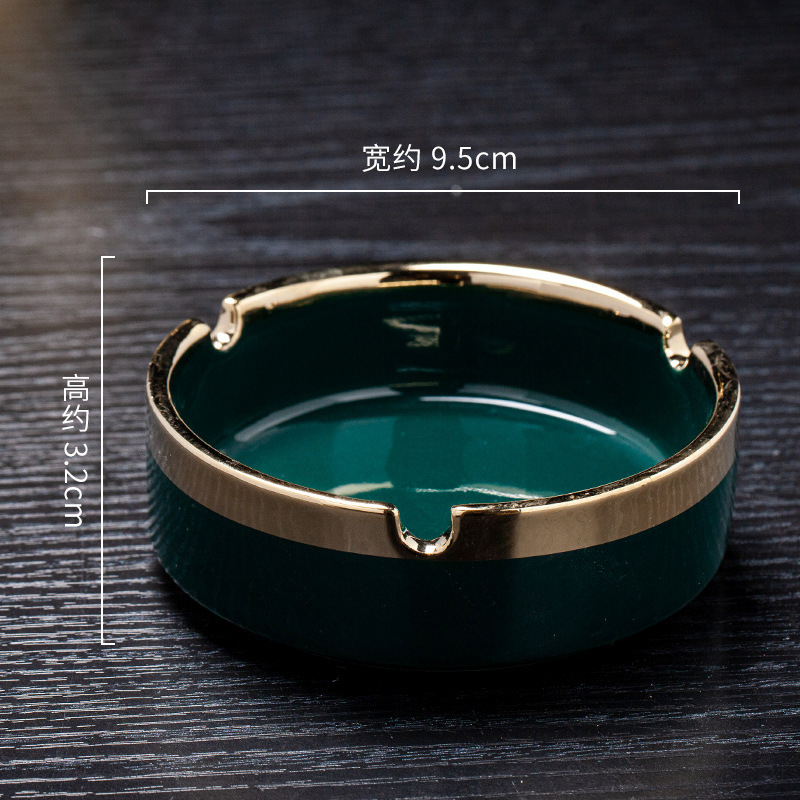 Picture of Ceramic Ashtray for Home Use, Cute, High-End, Light Luxury, Simple, Hotel Business Style, Simple Ashtray, Creative Ashtray