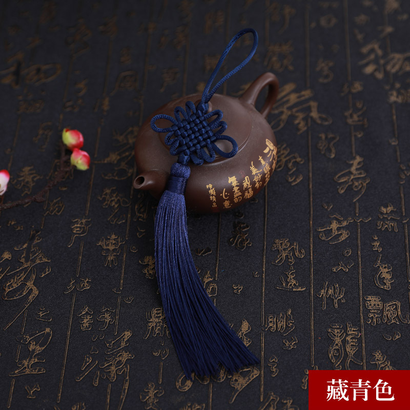Picture of Chinese knot trumpet pendant exquisite tassel ear 6 plate Fang Sheng knot antique Han clothing decoration gift Accessories Wholesale