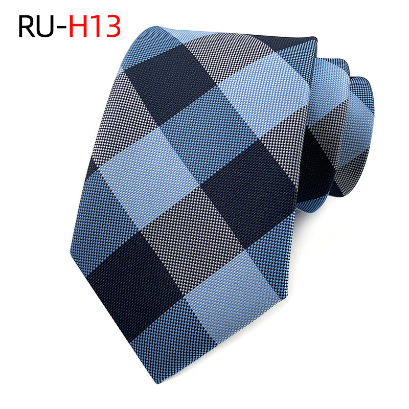 Picture of Tie Men's British Vintage Brown khaki brown Plaid Business Casual Striped Red Wedding Tie