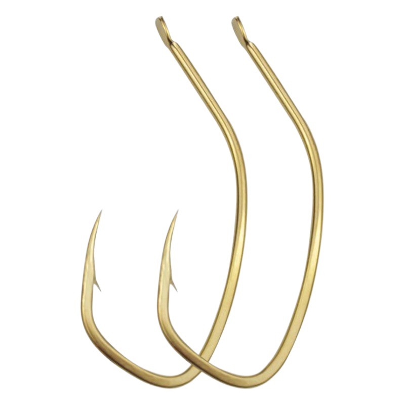 Reinforcing Perch Hook Barbed Sea Bass Hook Slant Shrimp Hook Large Long Handle Luya Shrimp Hook Sea Hook Wholesale