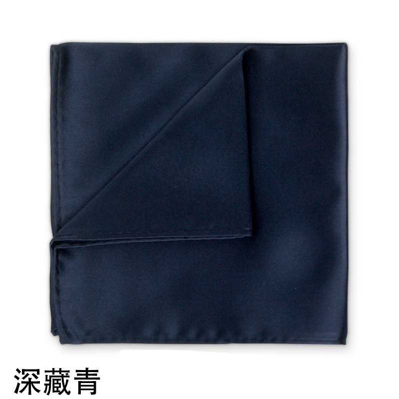 Picture of Solid color dress suit pocket towel men's small square wedding dress breast towel handkerchief black red blue green purple wholesale