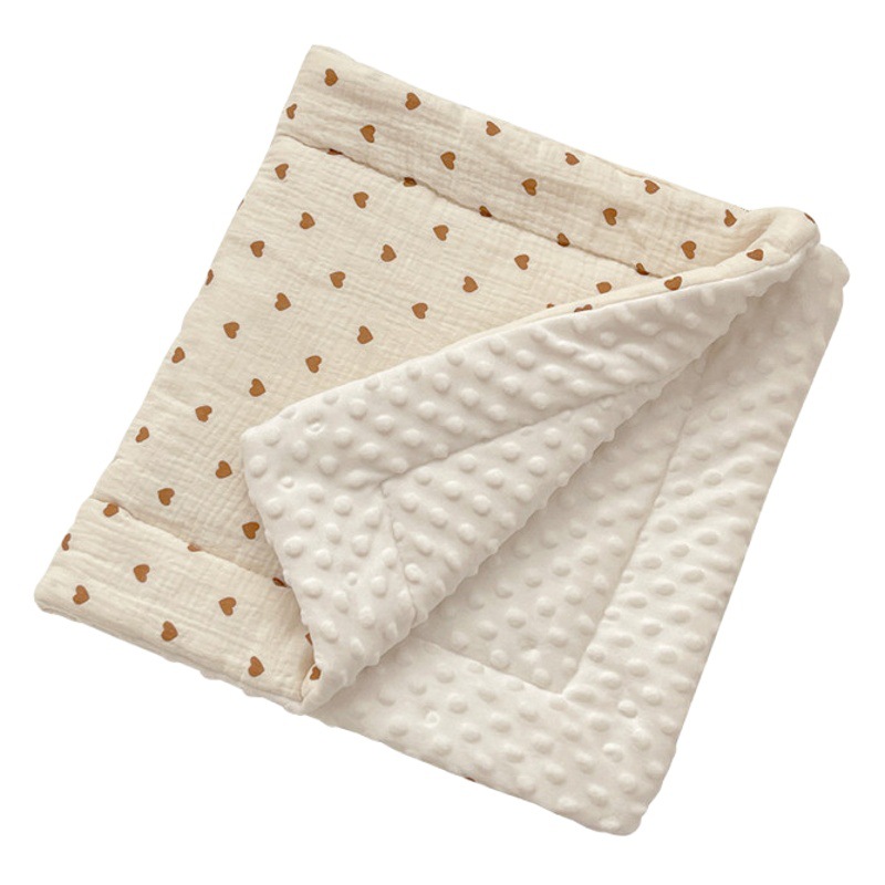 Autumn and Winter Crib Pea Velvet Comfortable Gauze Mattress Baby Mattress Children's Cotton Cushion Bed