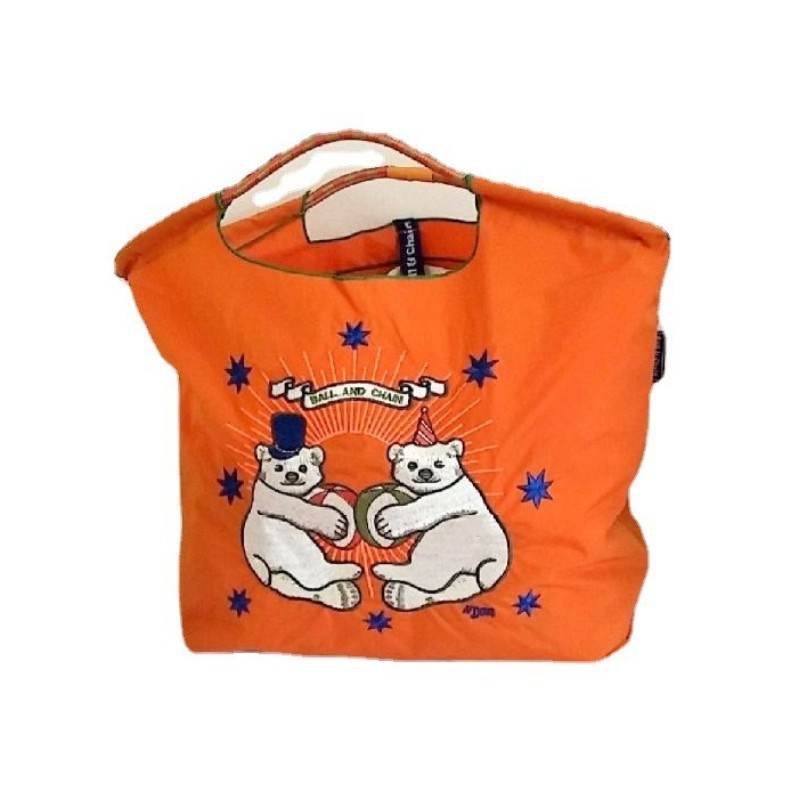Picture of Japanese homemade ball chain eco-friendly shopping bag nylon embroidered hand canvas bag nylon shopping bag